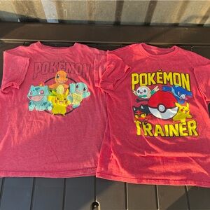 Pokemon Red Kids Short Sleeve Tees